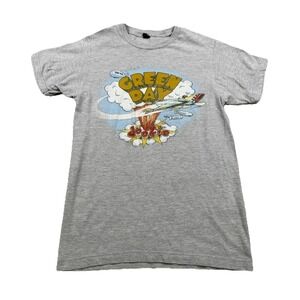 Green Day Band Shirt Gray Dookie Album Cover Short Sleeve Graphic Music Small